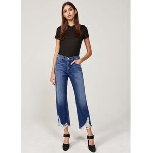 3X1 Higher Ground Boyfriend Crop Jean in Rushmore Straight Distressed Revolve 24